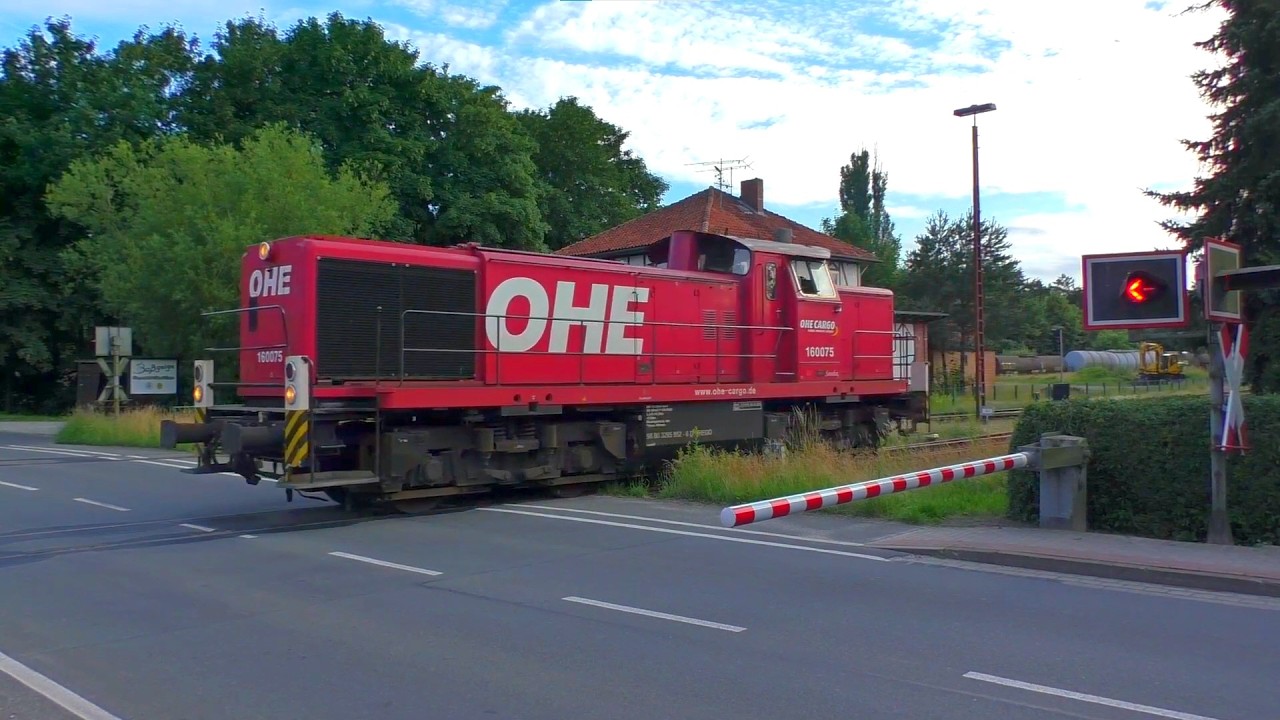 Bahnübergang Unter den Eichen Beckedorf (Südheide) alte Anlage Blinklicht| Level Crossing Germany