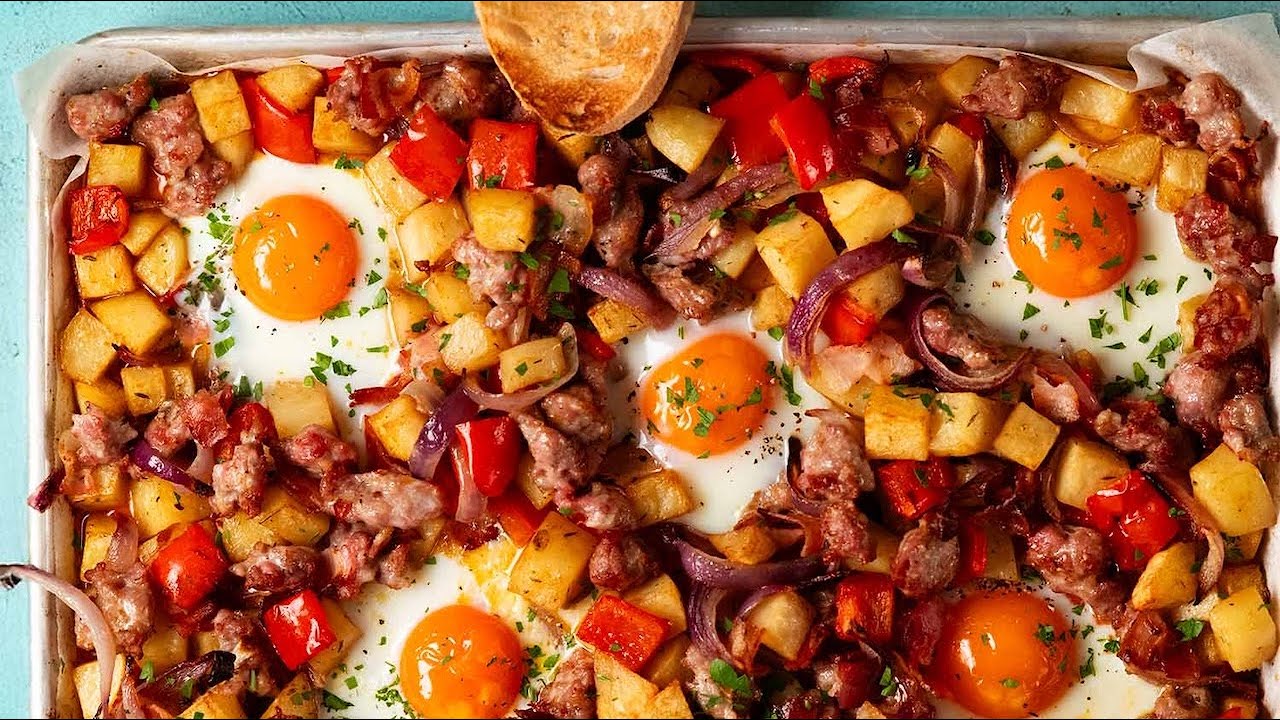 Baked Sausage Breakfast Hash