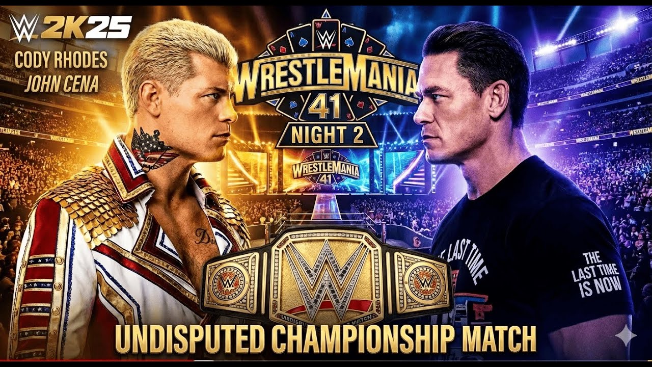 JOHN CENA WANTS THE TITLE FROM CODY WWE 2K25 GAMEPLAY