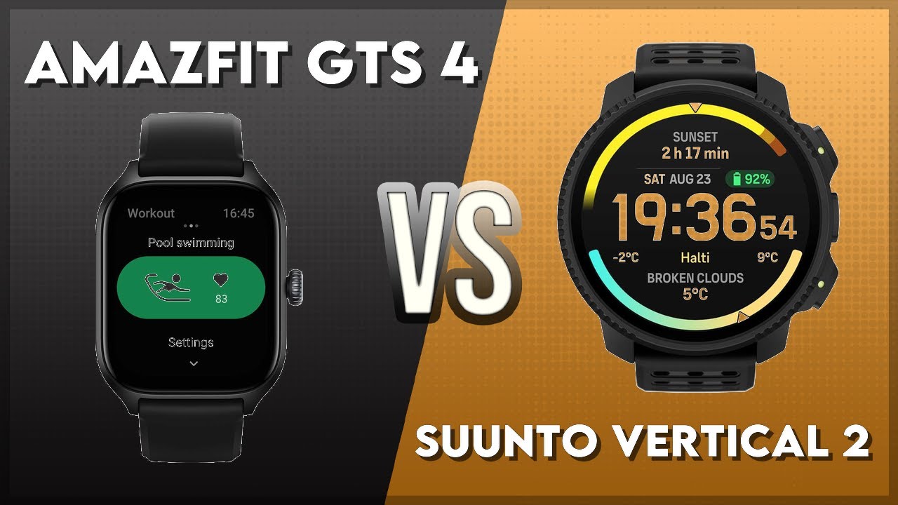 Сравнение Amazfit GTS 4 и Suunto Vertical 2