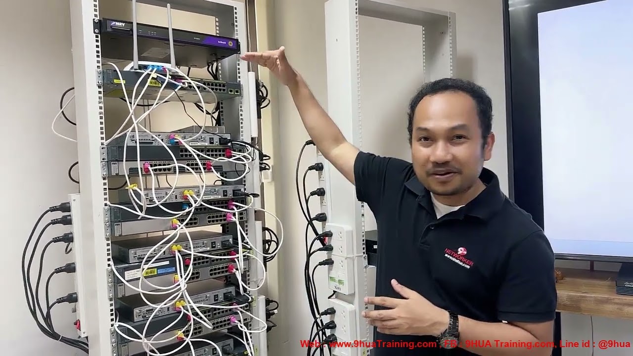 Basic Network (Pre-CCNA)  : พามาดู LAB อุปกรณ์จริงที่ใช้ในการเรียนหลักสูตรนี้กันครับ 9HUA Training