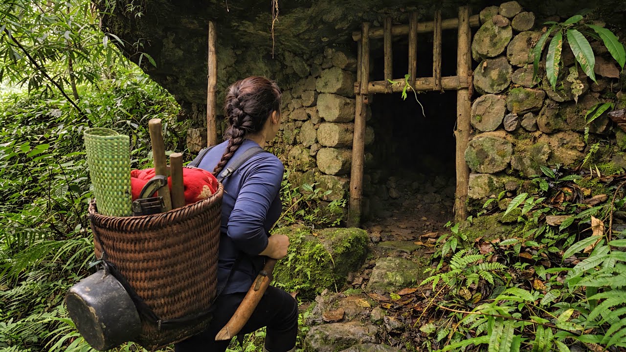 Surviving in the deep jungle, they unexpectedly found a home in a cave.