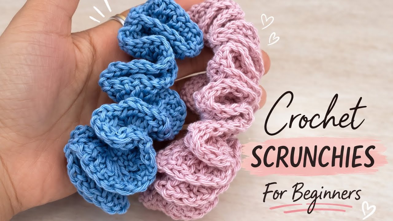 How to crochet a scrunchie | Beginner Friendly & Quick Project 