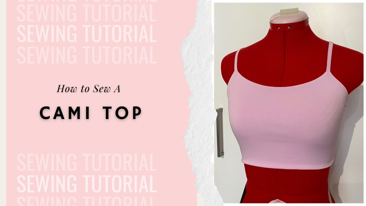 Diy Spaghetti Strap Tank Top Sewing Tutorial| How to sew a spaghetti strap tank top
