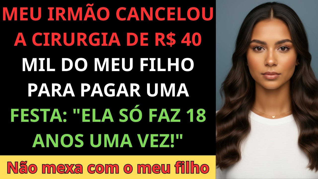 CANCELEI A CASA DELES APÓS MEU IRMÃO CANCELAR A CIRURGIA DO MEU FILHO!