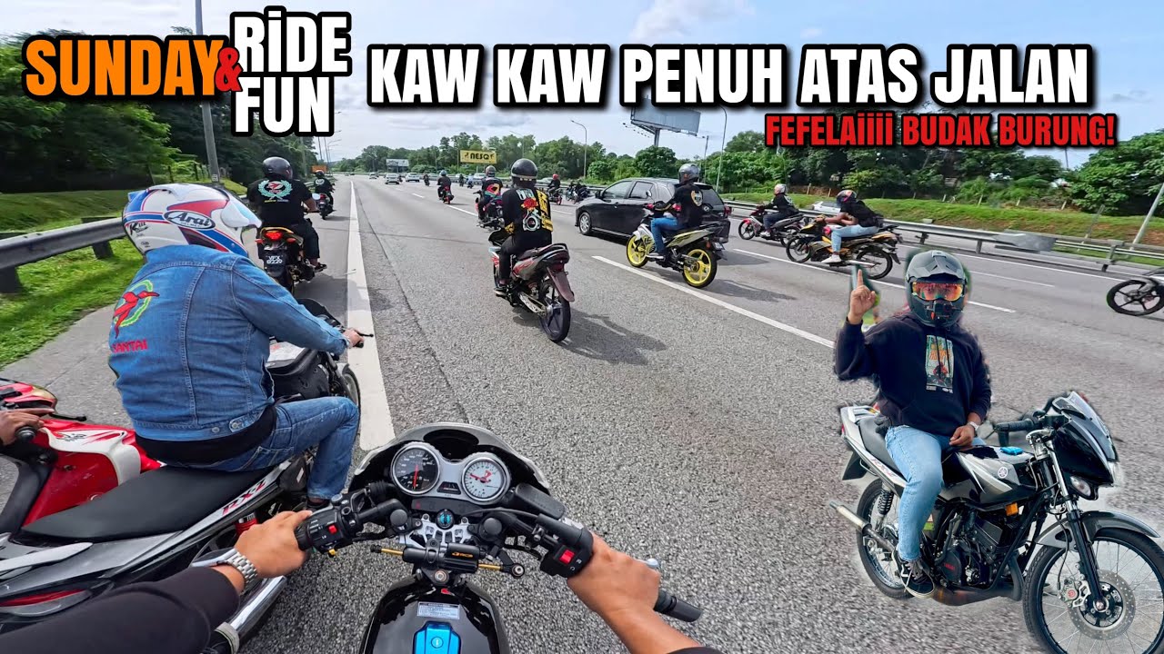 KAW KAW Ramai FEFELAiiii | RiDE Bersama BUDAK BURUNG!! | Lock TANPA JEMM!!