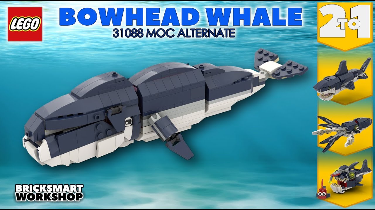 Bowhead Whale MOC LEGO 31088 2 to 1 Alternate Digital Build