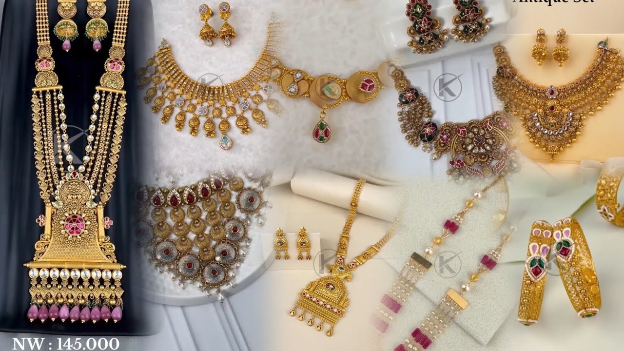 New darbari antic gold jewellery design only for you 💝💫🤗#darbar #gold #viral #rajput #trending 