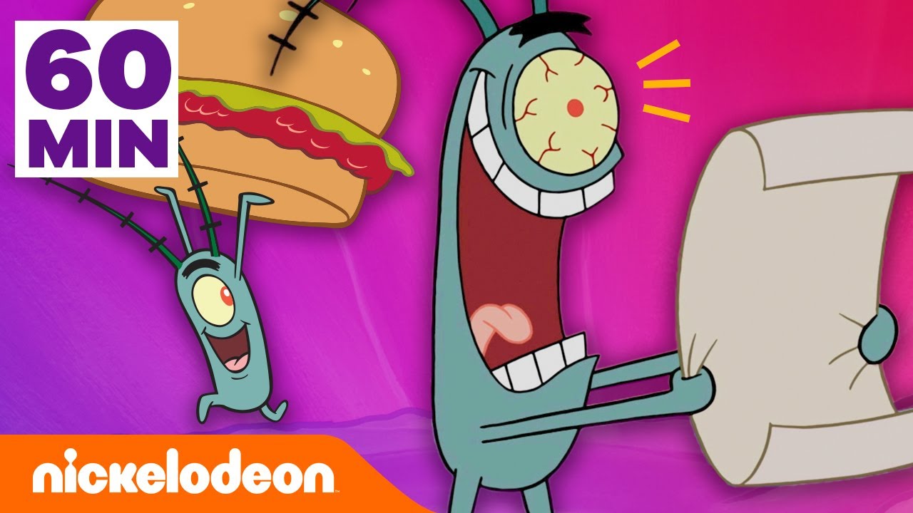 SpongeBob | 1 uur lang Planktons Beste (Slechtste?) plannen! | Nickelodeon Nederlands