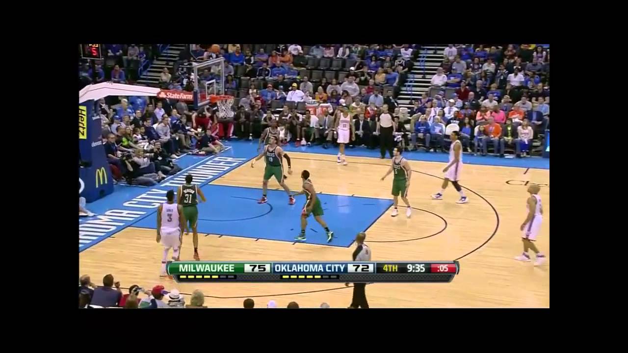 Gustavo Ayon Highlights April 18, 2013 Milwaukee Bucks Vs Thunder