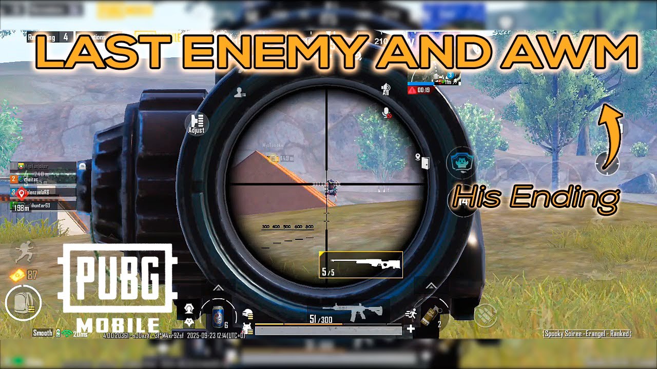 LAST ENEMY AND AWM | PUBG MOBILE GAMEPLAY
