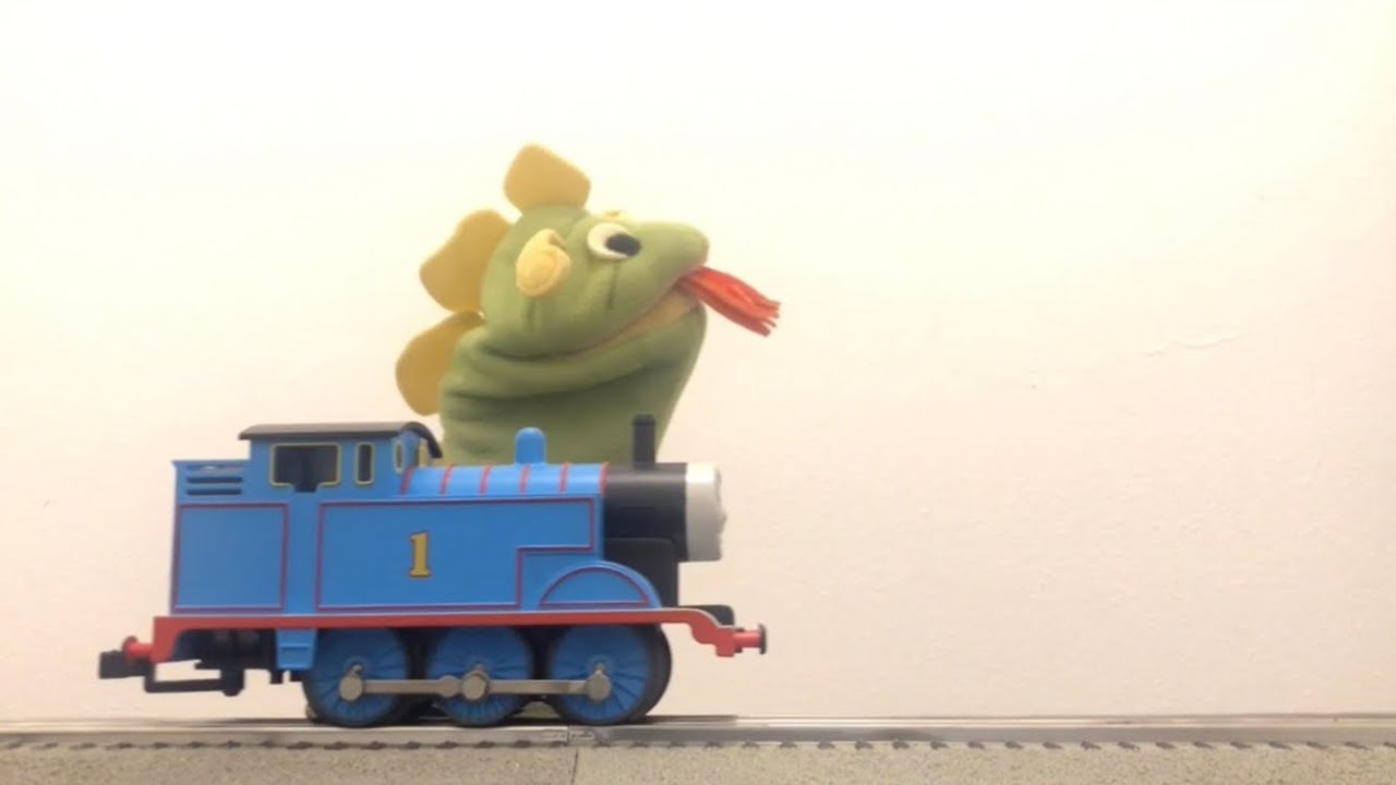 Bard rides the Thomas playtime train