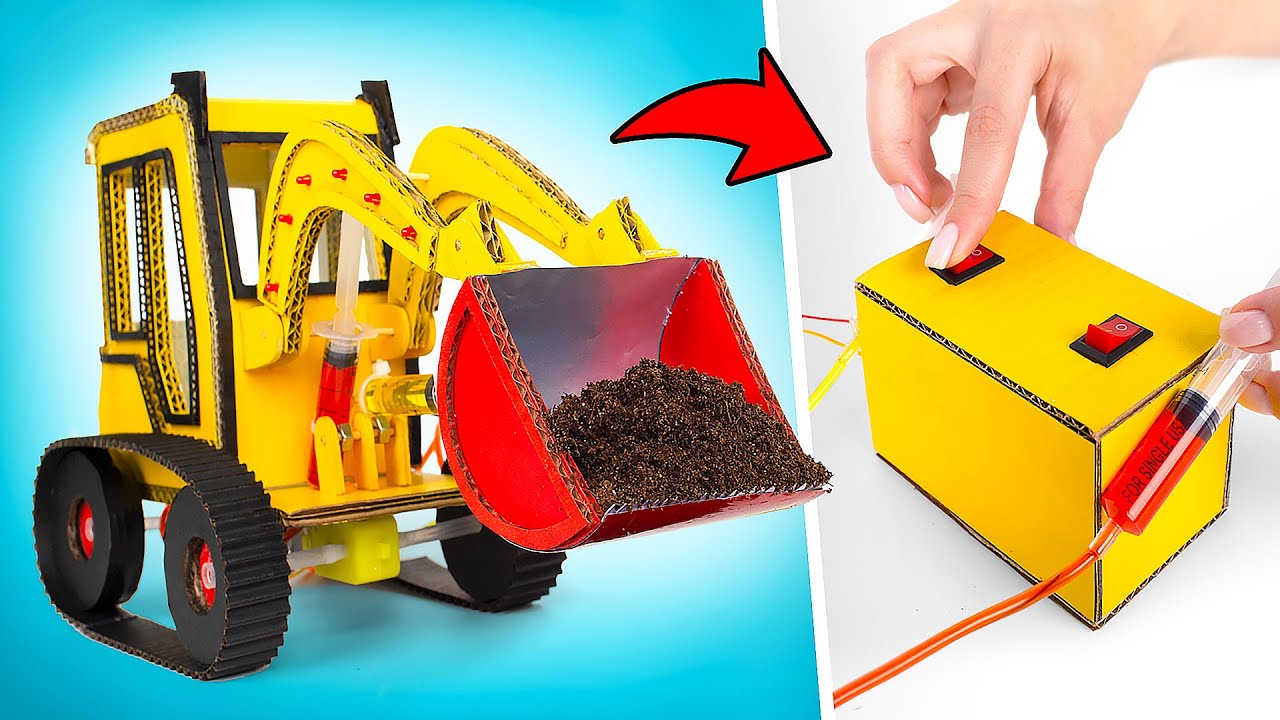 Nous avons fabriqué une tractopelle automatique !