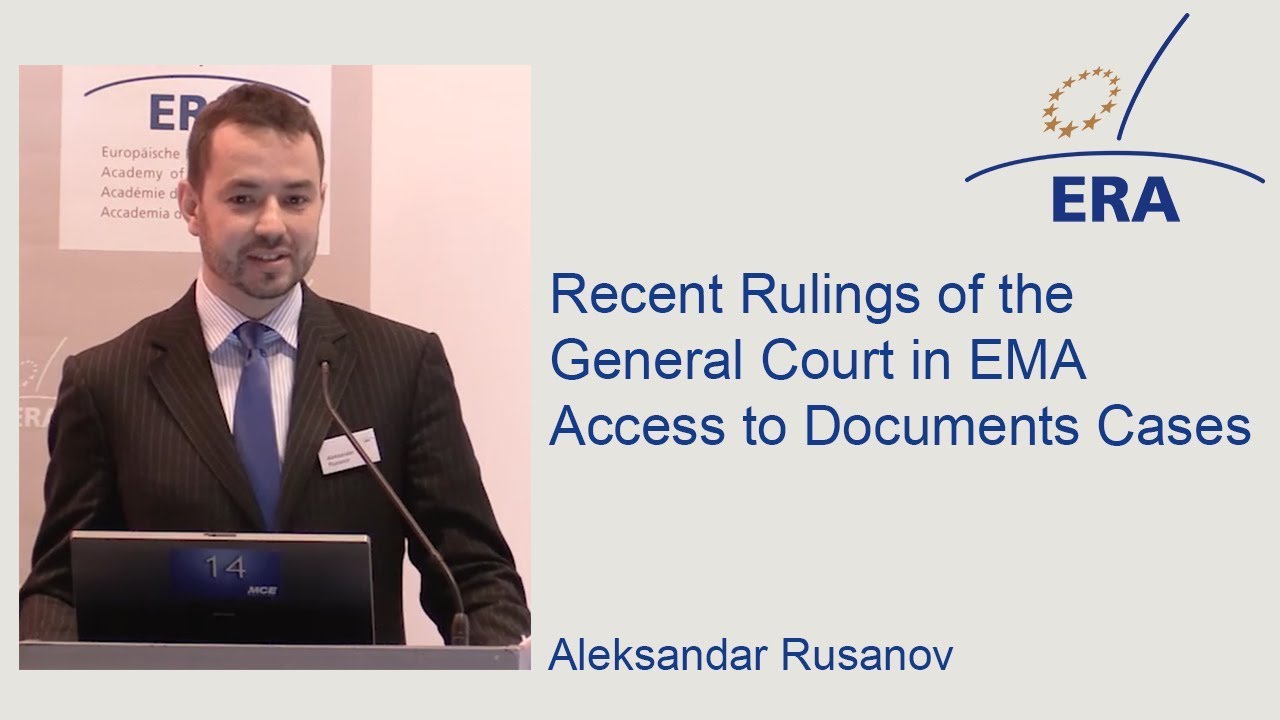 Recent Rulings of the General Court in EMA Access to Documents Cases