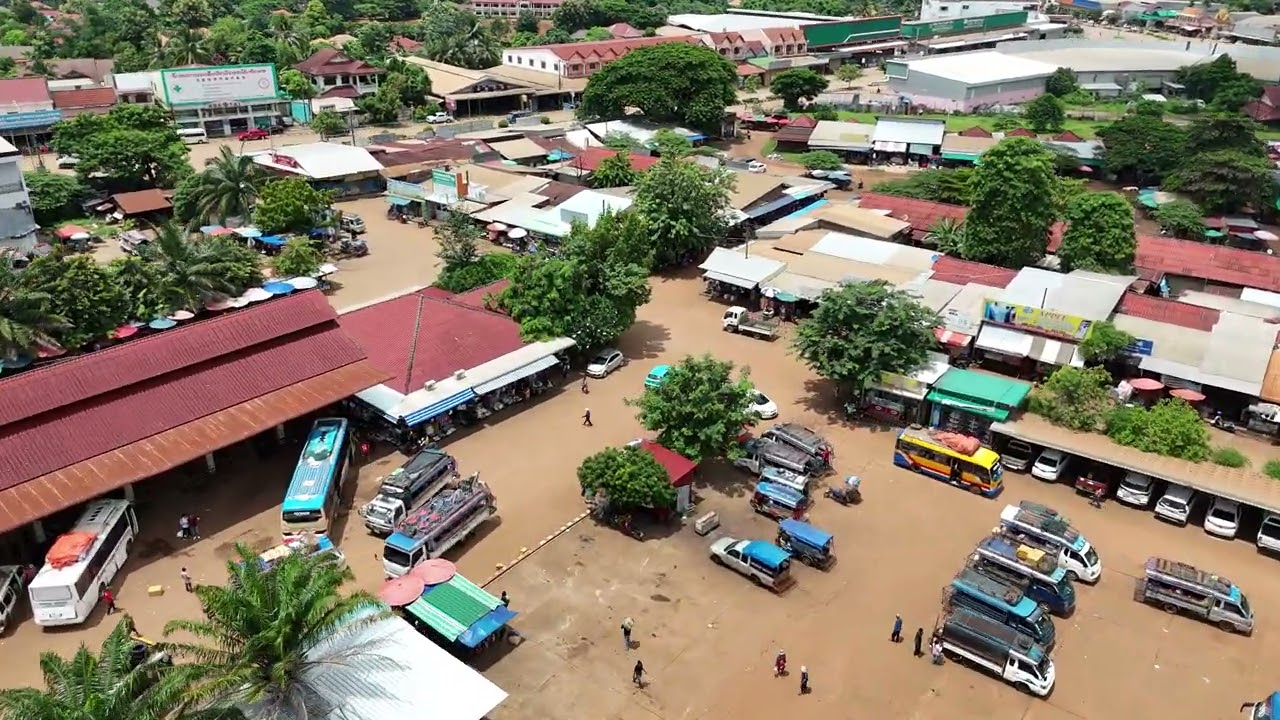 Outskirts of Pakse: 4K Drone Chill-Step Vibes