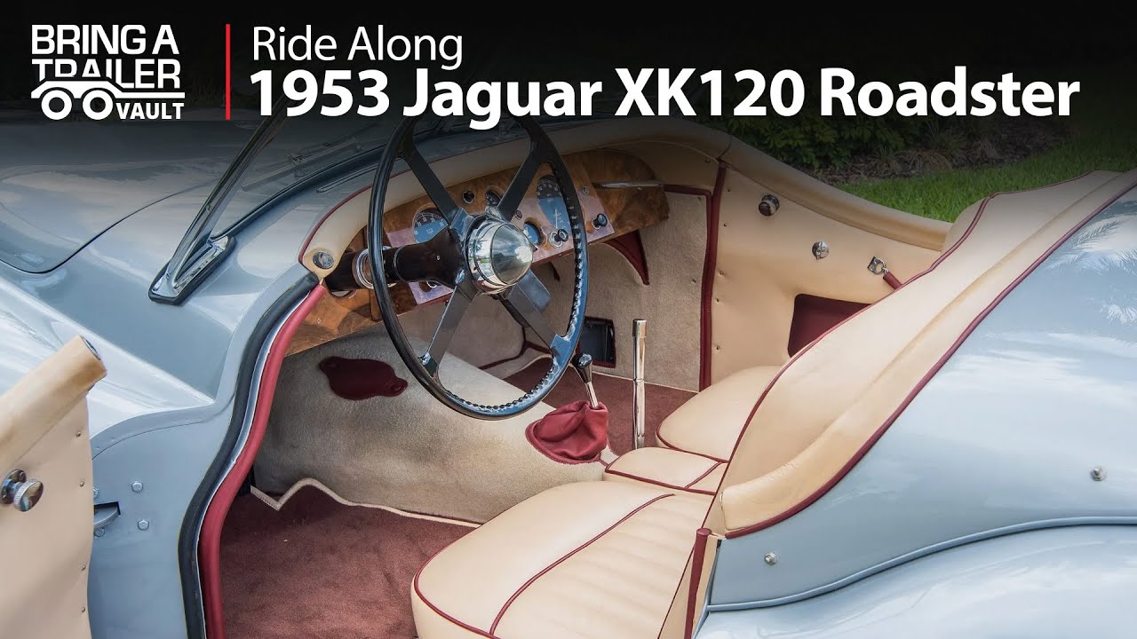 Restored 1953 Jaguar XK120 Roadster Ride Along | Bring a Trailer