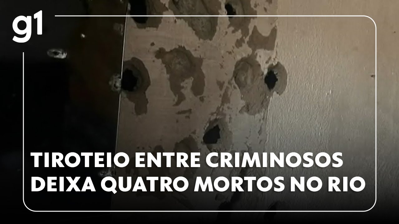 Jornal Hoje: confronto entre criminosos de facções rivais termina com 4 mortos na Zona Norte do Rio