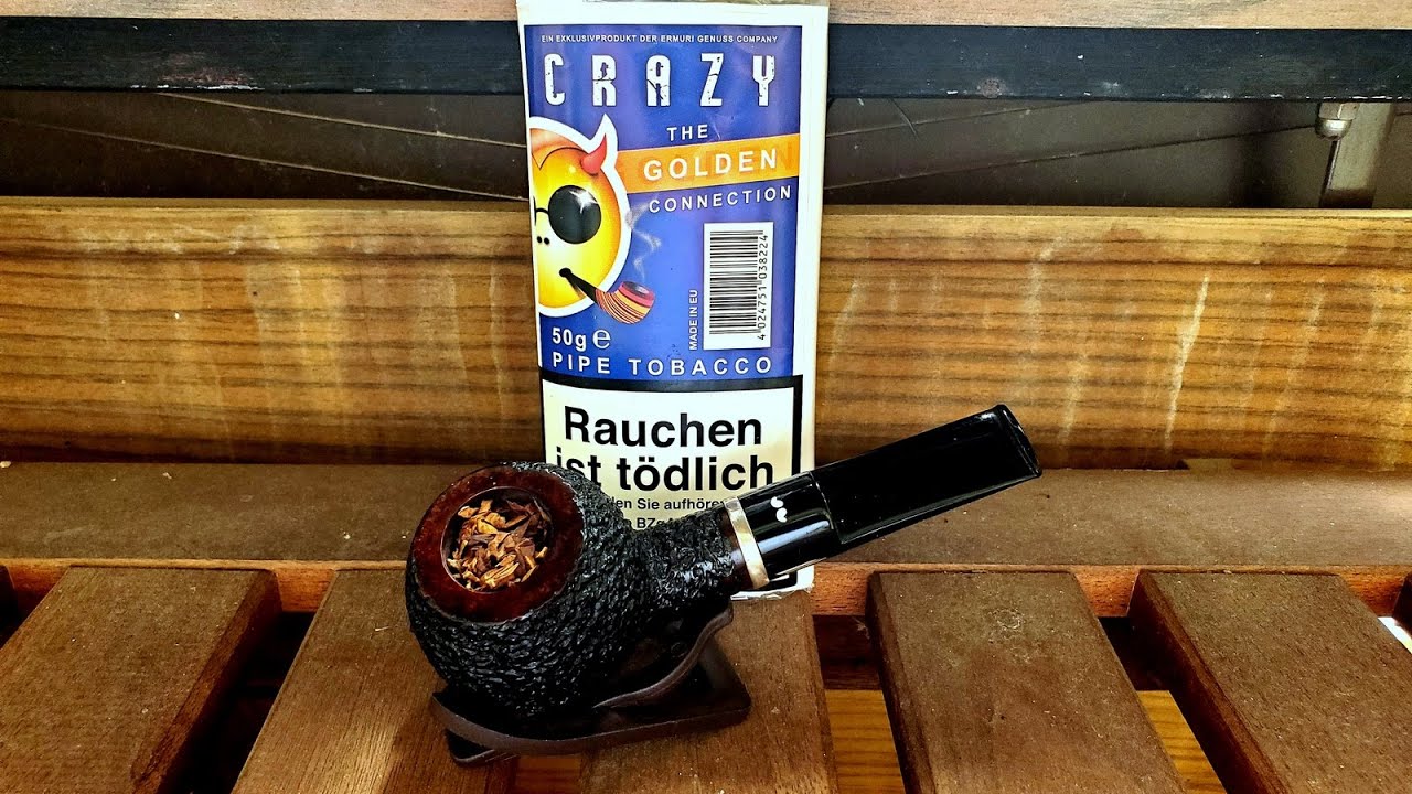 🇩🇪🇺🇸 Pfeife rauchen  | Ermuri &raquo;Crazy &ndash; The Golden Connection&laquo; | Pipe Tobacco | Pfeifentabak | Review