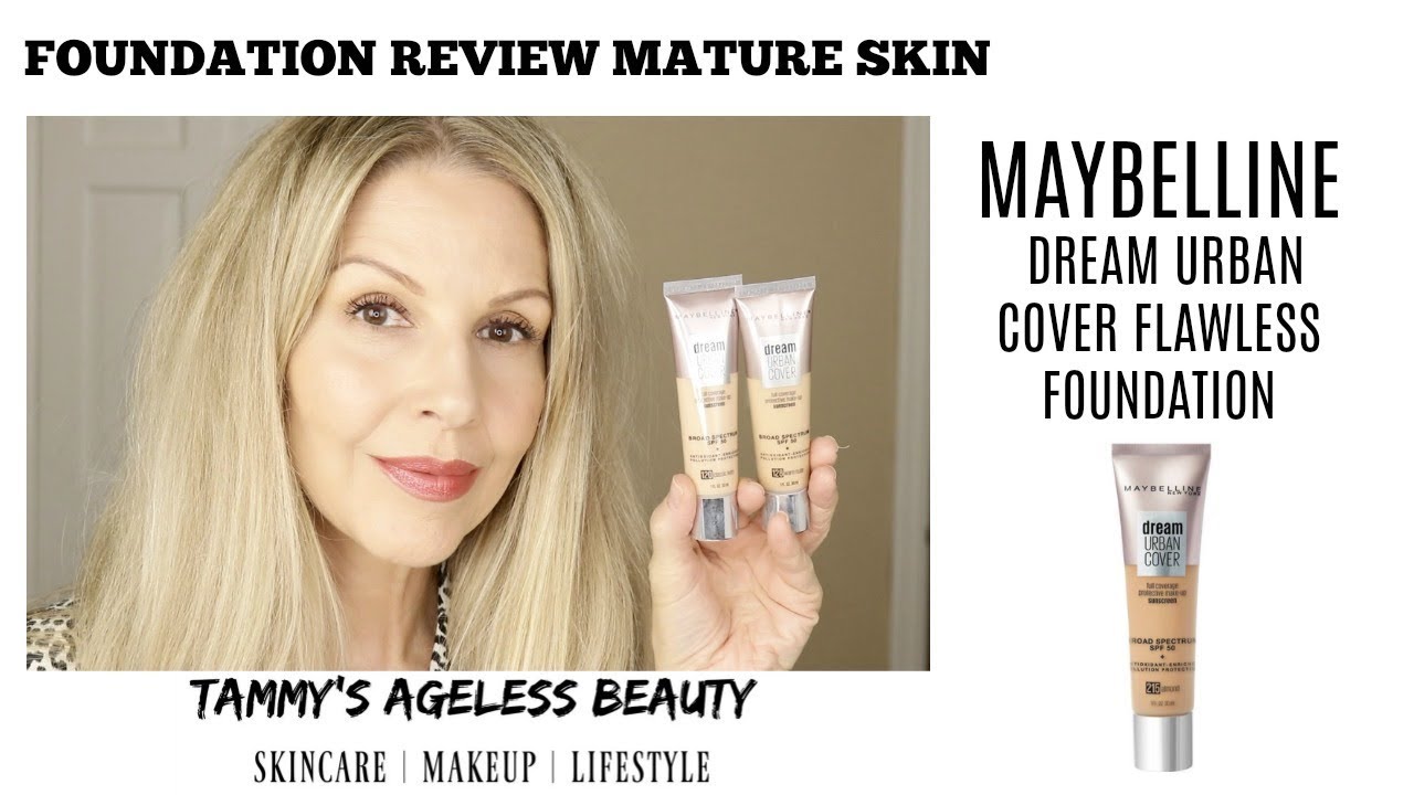 MAYBELLINE DREAM URBAN COVER FLAWLESS FOUNDATION | REVIEW | #DRYMATURESKIN
