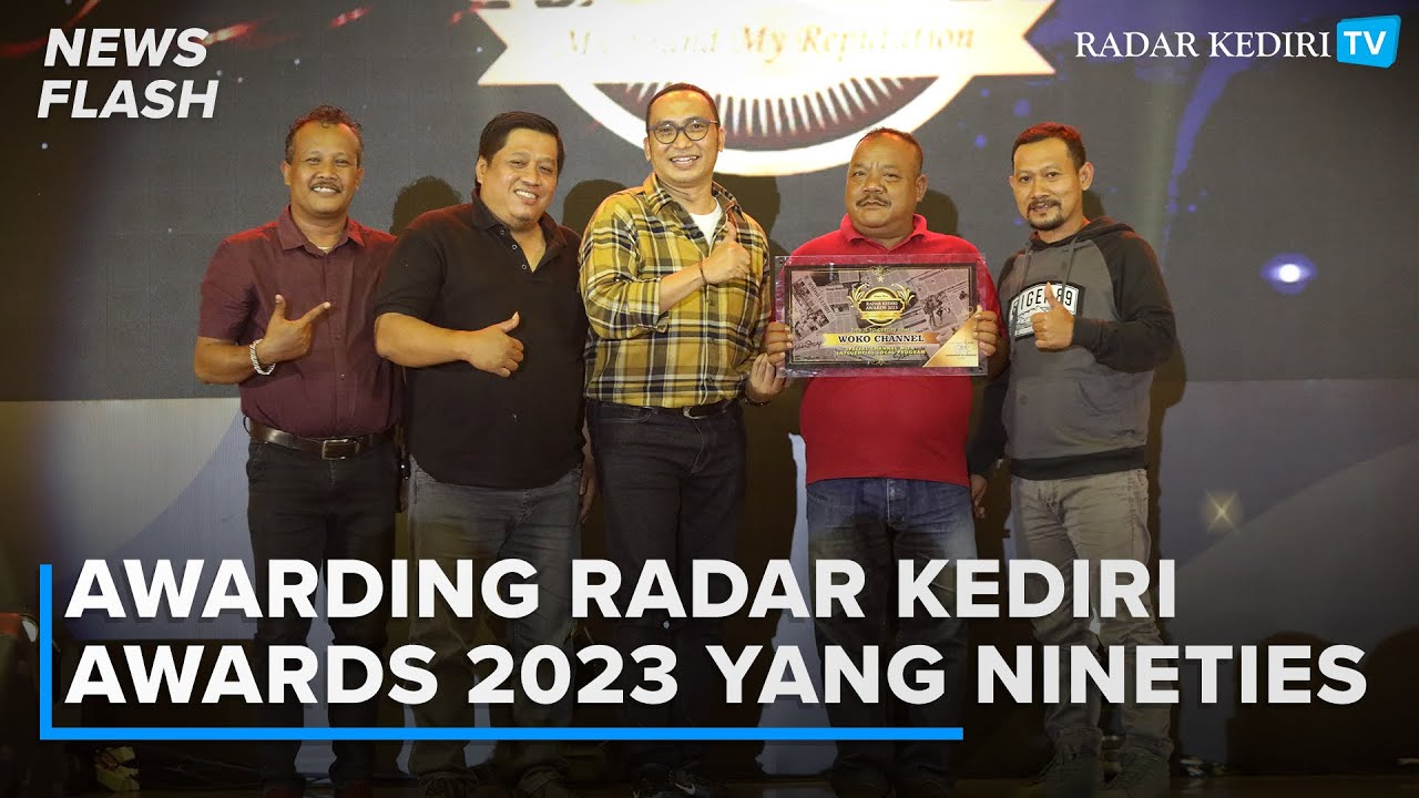 Malam Awarding Radar Kediri Awards 2023, Ini Kata Woko Channel Dan Arthur Irawan