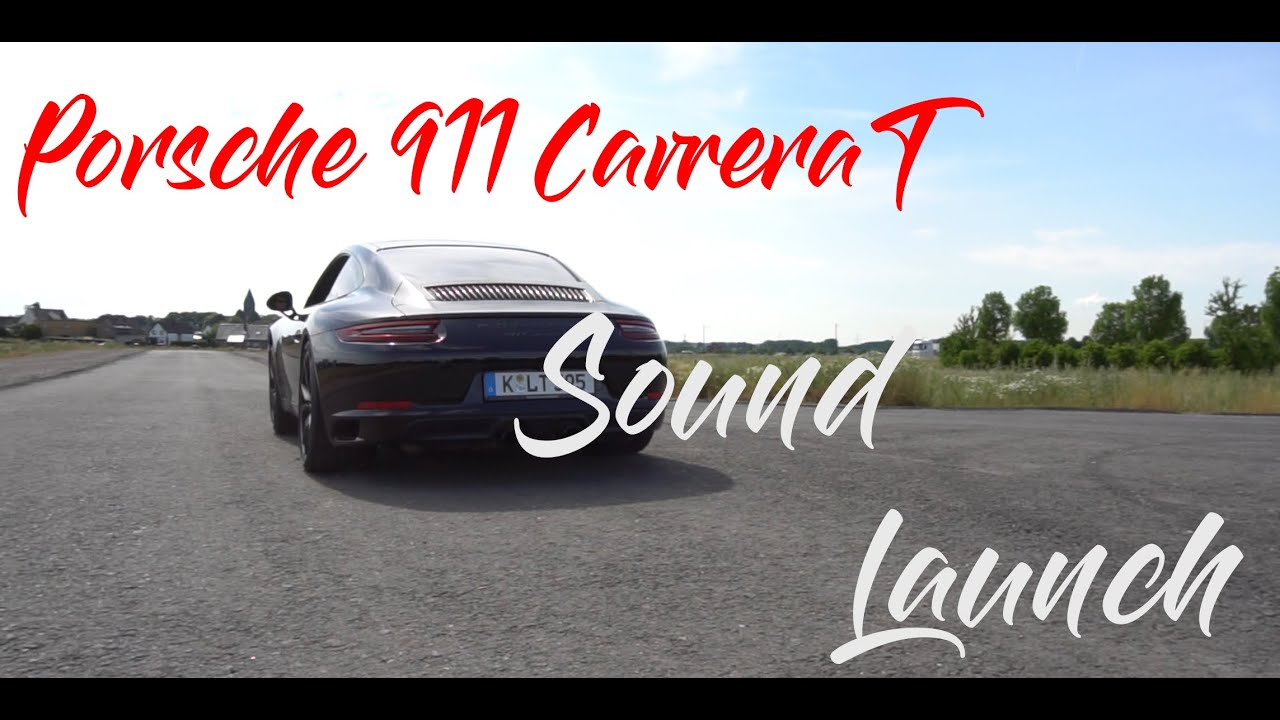 Porsche 911 Carrera T - stock exhaust sound - launch control