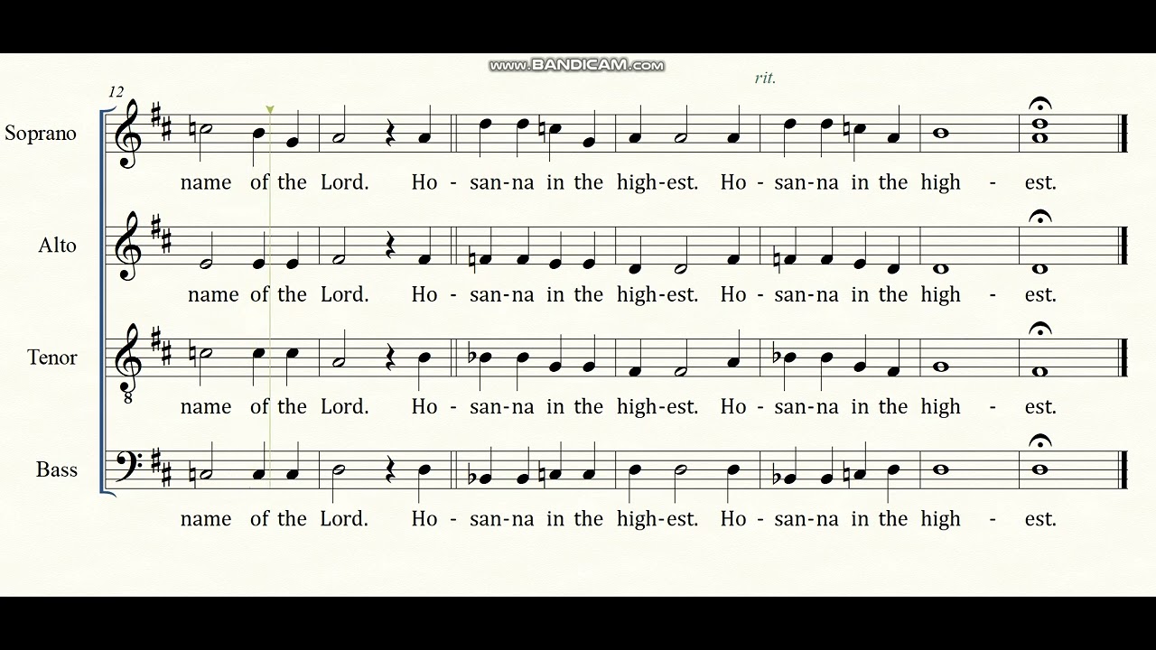 Sanctus (WACOM IV) - Fr. Allan B. Antonio (Arr. Ferdinand M. Bautista) BASS