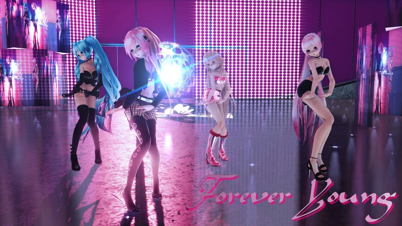 ≡MMD≡ Miku.UNI.IA.Luka - Forever Young [4KUHD60FPS] [Ver.2][Eng Sub]