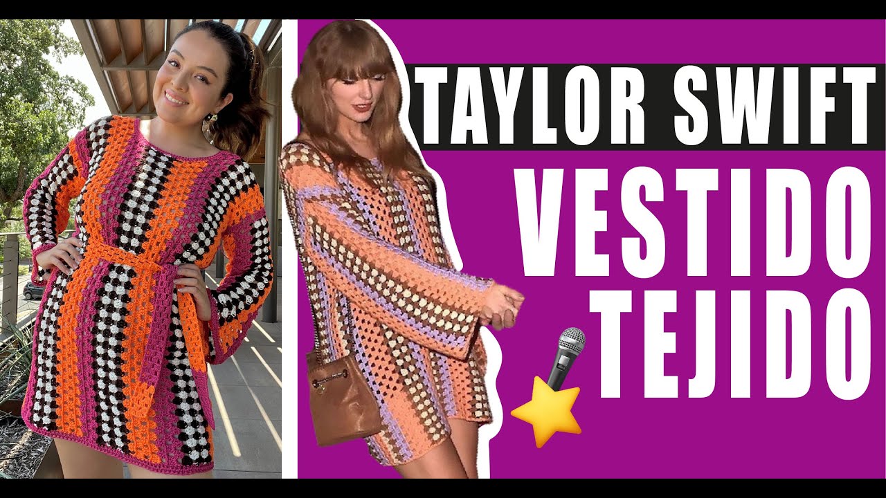 🎤Como TAYLOR SWIFT / Vestido tejido​ ⭐️ EL MÁS FÁCIL / Teje y luce como una Estrella