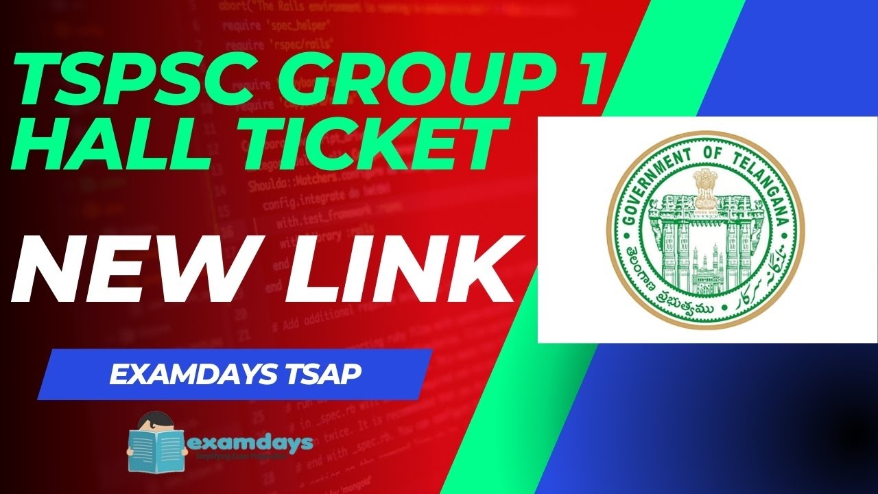 TSPSC Group 1 Hall Ticket 2022 Date tspsc.gov.in