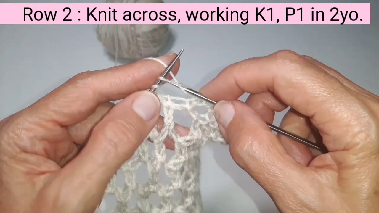 Delicate Lace Stitch Pattern.  Quick and easy, great for summer knits!