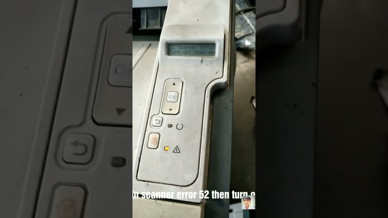 Hp laserjet 2055fn 52 scanner error tur on then turn off