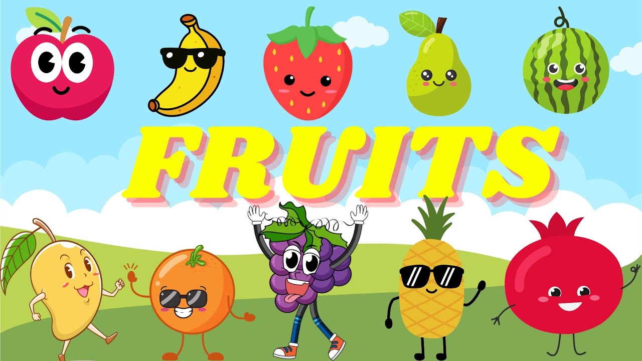 Fruit Names for Kids | Learn English Vocabulary | English Educational Video | 4k Ultra HD