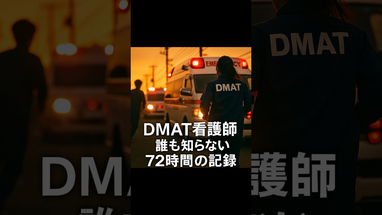 DMAT看護師 誰も知らない72時間の記録 #DMAT #看護師 #防災 #災害医療 #緊急出動 #医療チーム #命の現場 #記録映像 #ドキュメンタリー #ニュース特集 #防災意識