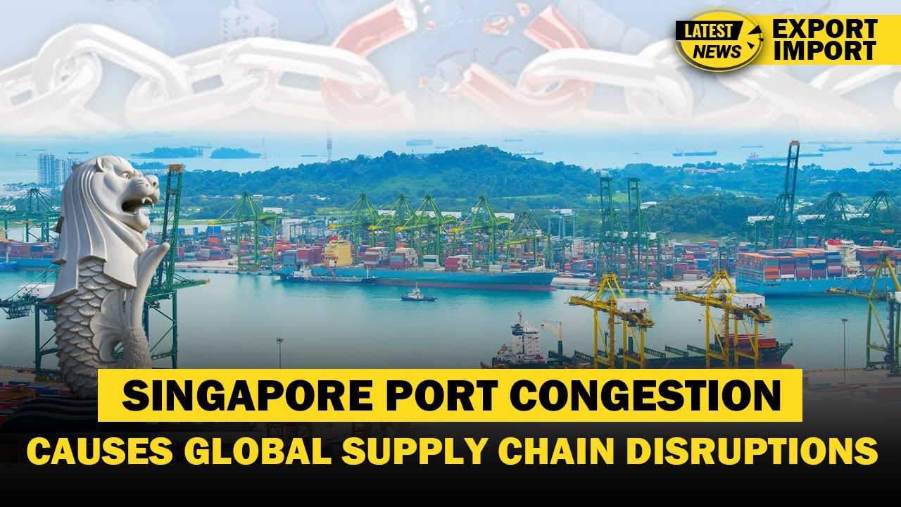 Latest EXIM News | Singapore Port Congestion Causes Global Supply Chain Disruptions | iiiEM