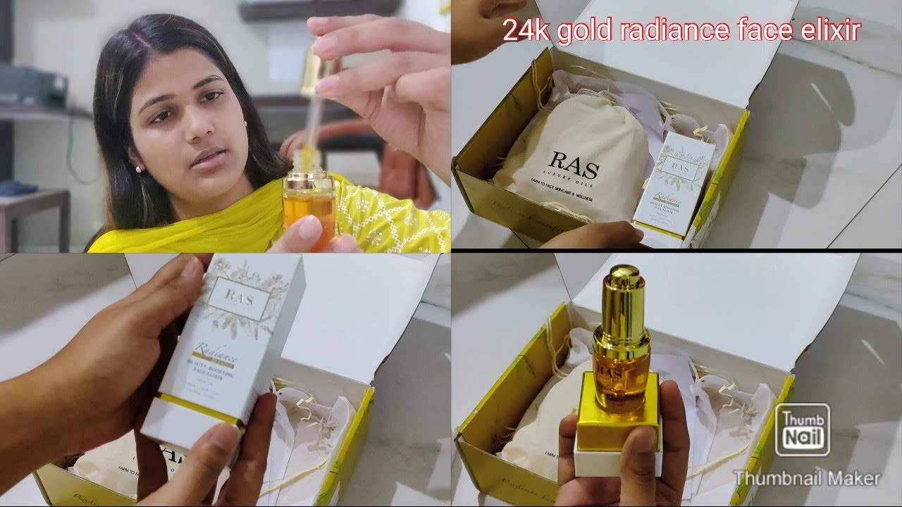RAS- Serum + Summer kit(24k Gold radiance face elixir)