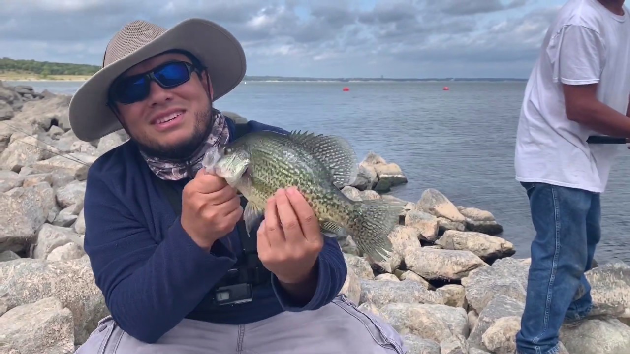 Denison dam crappies fishing (texoma lake)