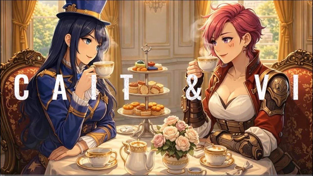 Caitlyn & Vi Late Night Tea ☕ | Ambient LoFi Vibes 🌙 4K Relaxing Study Musiccait & VI