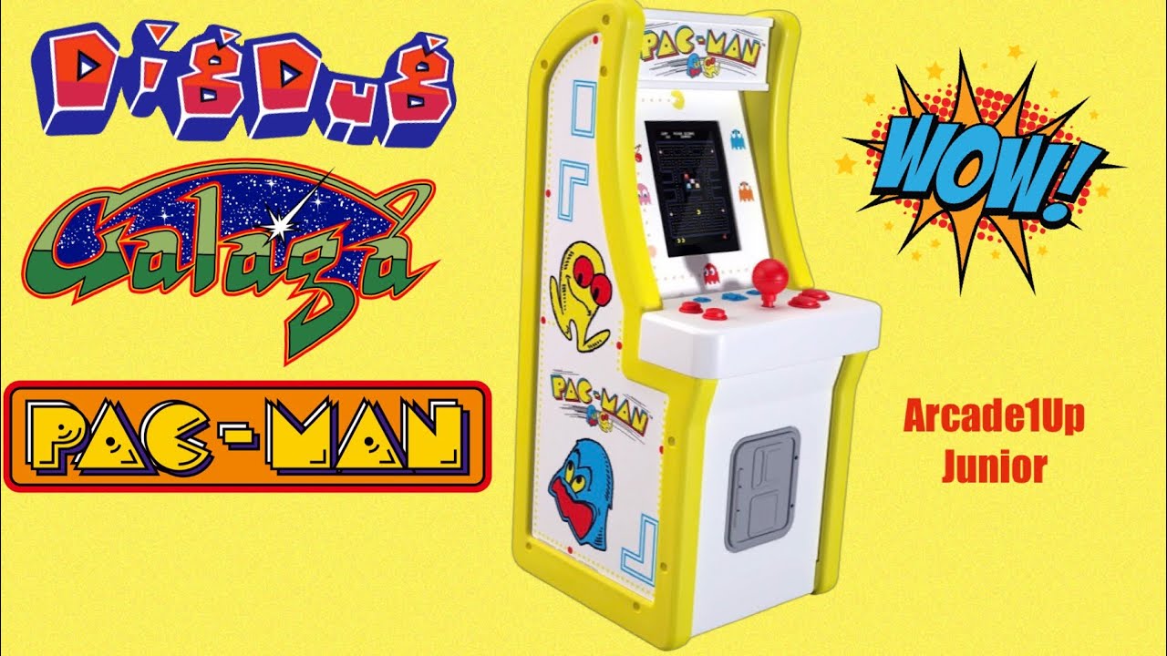 My daughter and I trying out the Arcade1Up Junior Pac-Man machine!