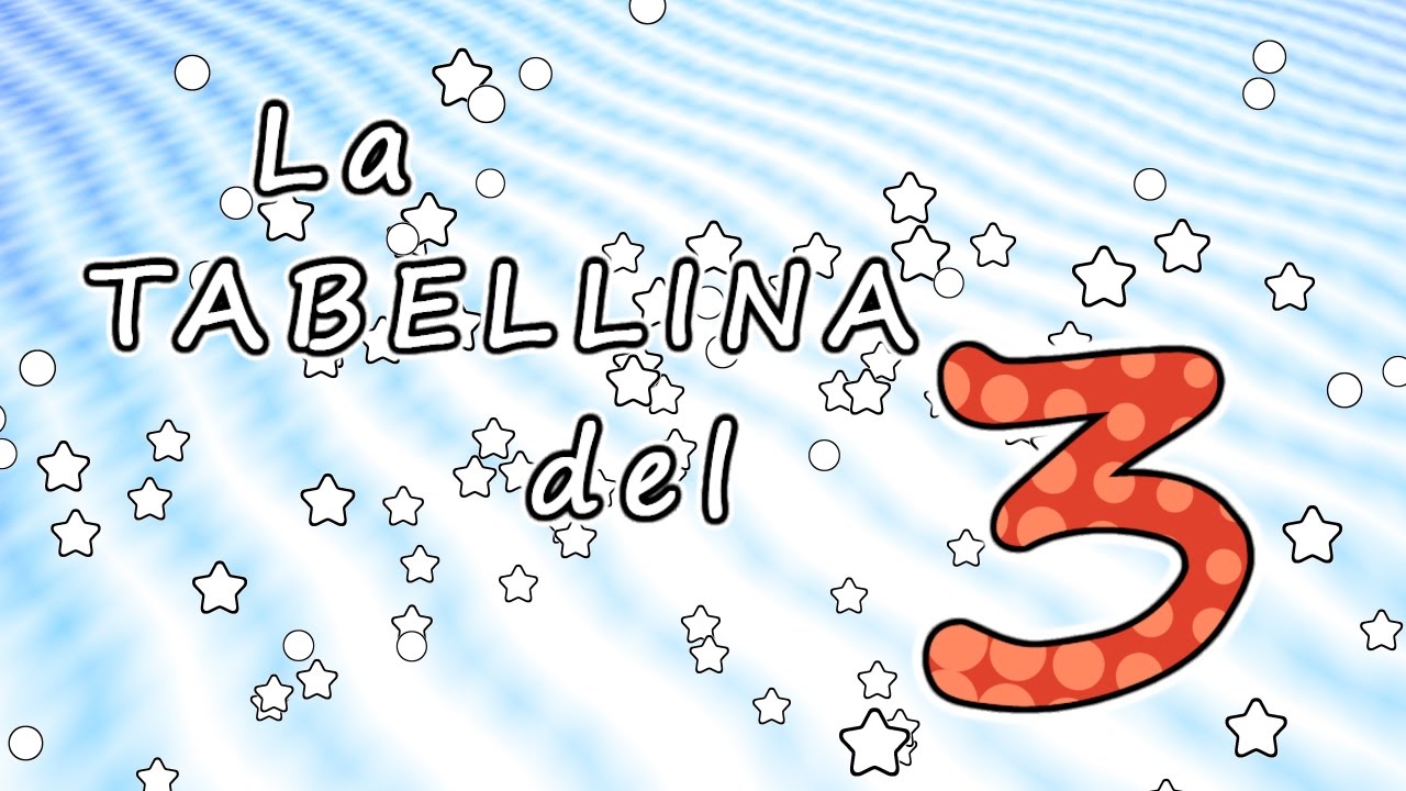 La tabellina del 3 - tabellina del tre - canzoni per bambini -  Baby cartoons