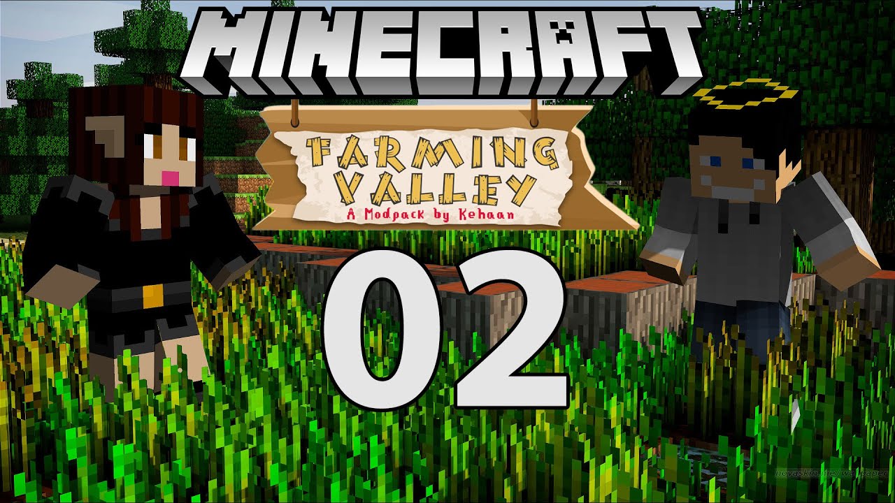 Minecraft: Farming Valley Modpack Sezon II #02 - Pierwszy budynek /w Wojtusialke