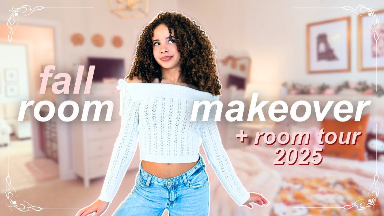 FALL ROOM MAKEOVER 🍂 decorate my room & tour 2025!!