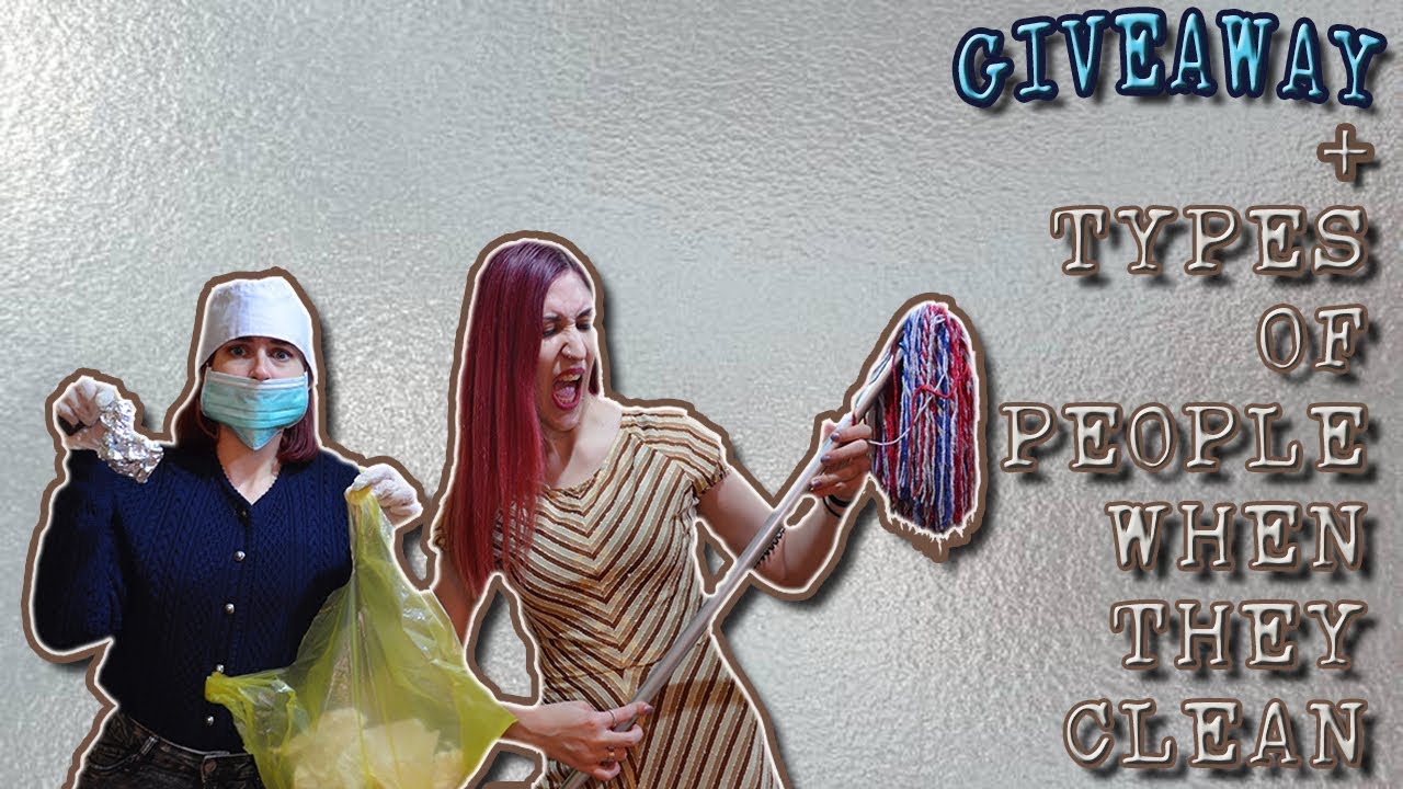 Τύποι ανθρώπων στο καθάρισμα (+GIVEAWAY)(ΕΚΛΕΙΣΕ)| DoubleTroubleTube