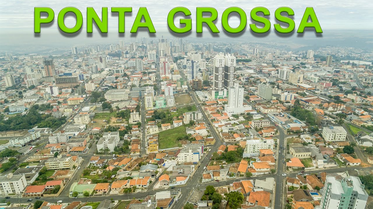Passeio por Ponta Grossa no Paraná por drone 4k