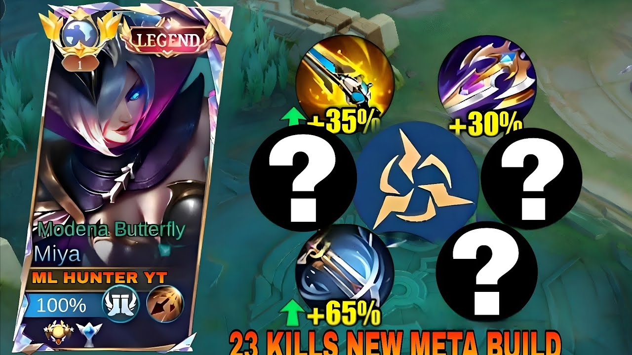 23 KILLS MIYA 1 HIT TRICK FOR SOLO RANK AUTO WINSTREAK!💀(BEST BUILD AND EMBLEM 2026) ~ MLBB