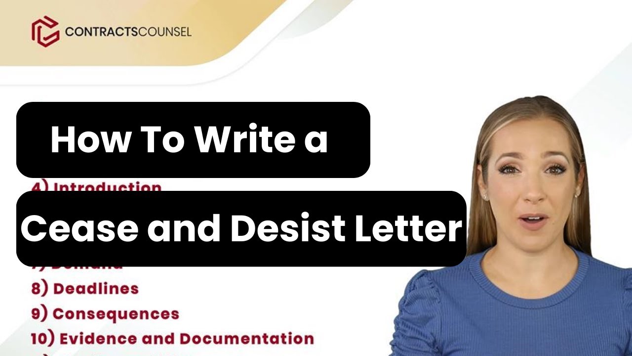 How To Write a Cease and Desist Letter [Lawyer Templates Available]