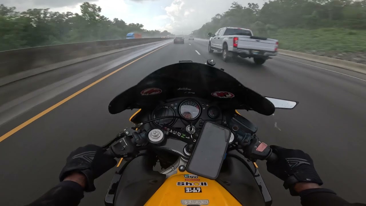 CAN I BEAT THE RAIN ON MY CBR 600??