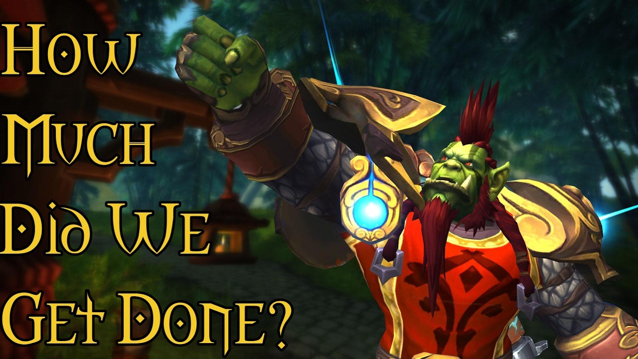Сколько частей World of Warcraft я прошёл за год?