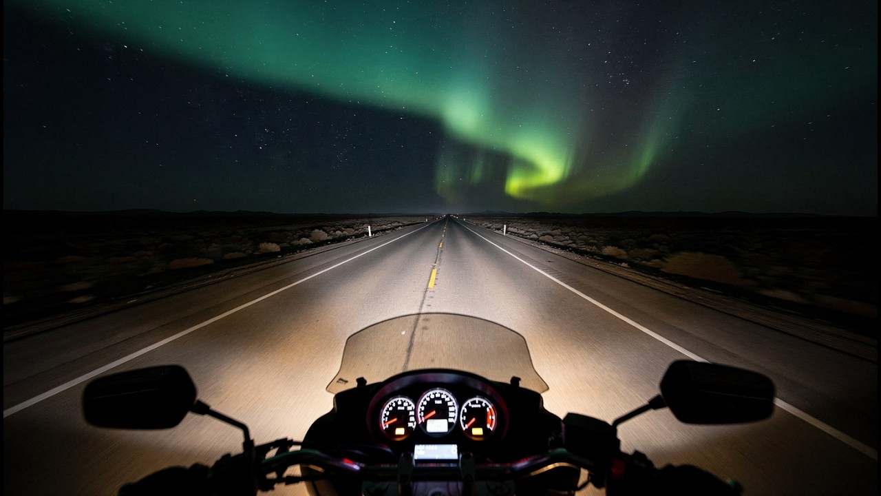 NIGHT DRIVE VIBEZZZ — Midnight Motorcycle Ride | Empty Highway Night Ambience (1 Hour)