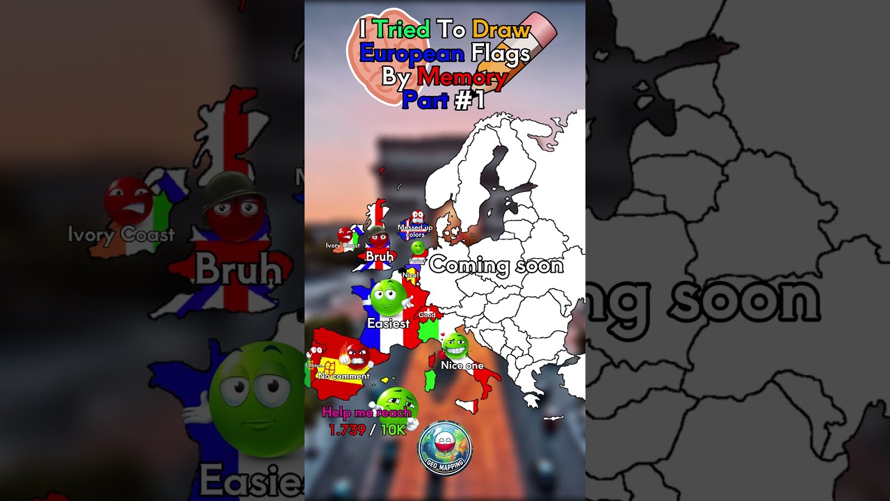 POV: I Tried To Draw Flags By Memory #geography #mapping #countryballs #shorts #maps