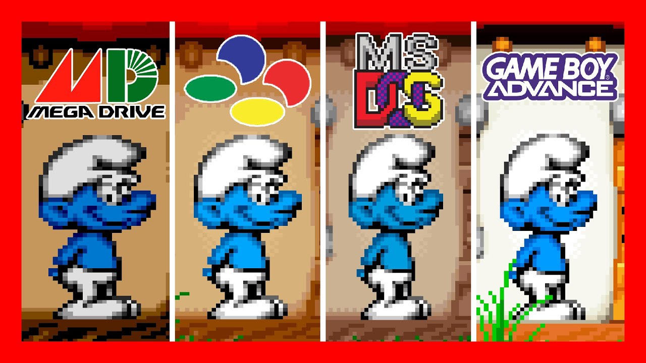 The Smurfs (1994) 🔵 16-bit Versions Comparison 🔵 SNES, Mega Drive, Mega-CD, MS-DOS and Windows